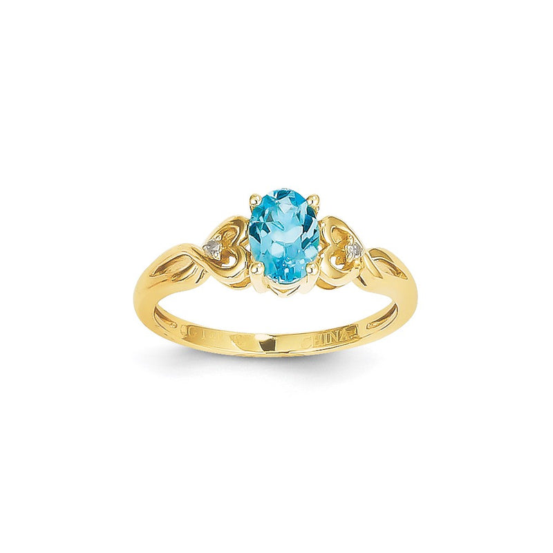 14k Yellow Gold Light BT Dia Ring
