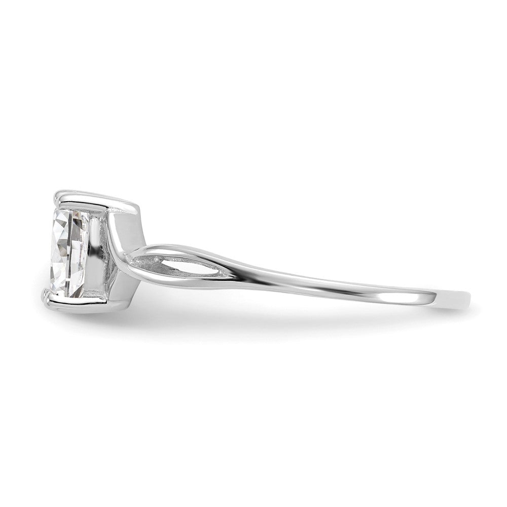 14k White Gold Topaz Birthstone Ring