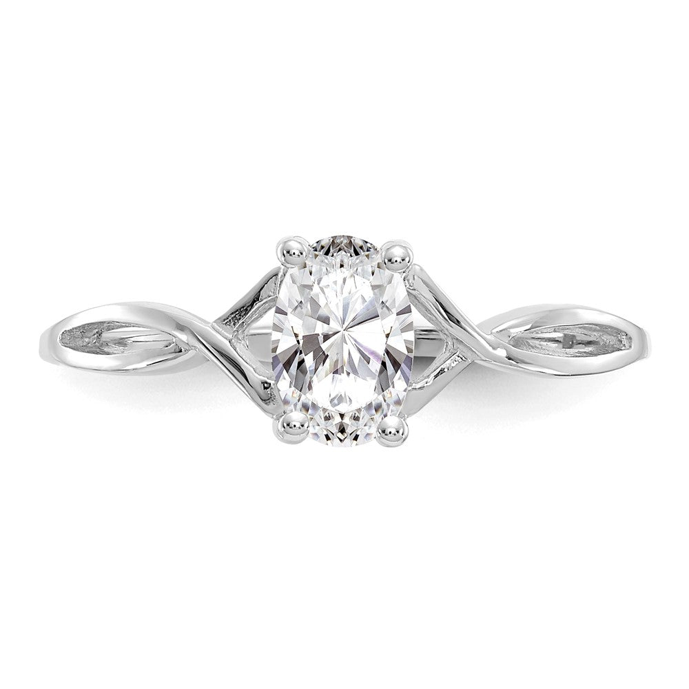 14k White Gold Topaz Birthstone Ring