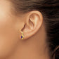 14K Diamond and Amethyst Earrings