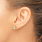 14K Diamond and White Topaz Earrings