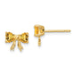 14k Gold Polished Citrine Bow Post Earrings