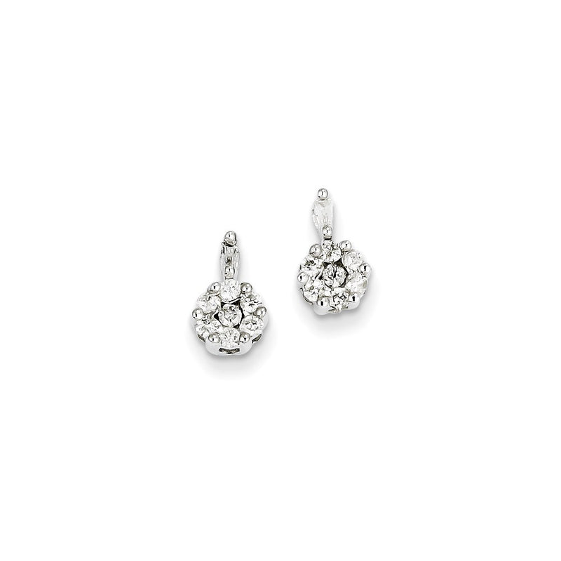 14k WG Dia Earrings
