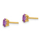 14k Yellow Gold 5x2.5mm Marquise Amethyst Earrings