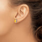 14k White Gold 10x5mm Marquise Citrine Earrings