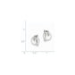 14k White Gold Coin FW Cultured Pearl & Real Diamond Earrings