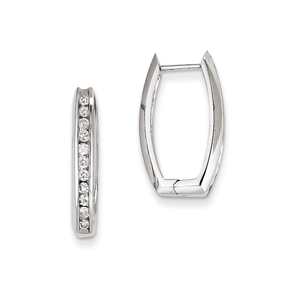 14k WG Dia Earrings