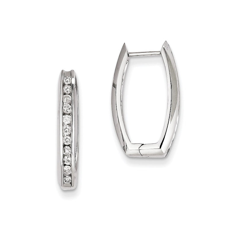 14k WG Dia Earrings