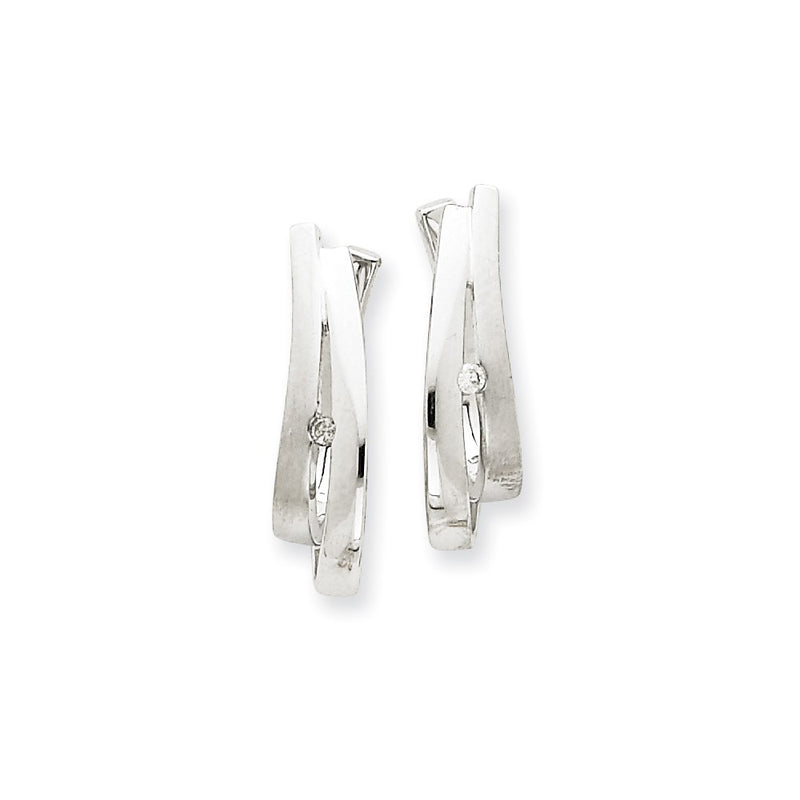 14k WG Dia Earrings