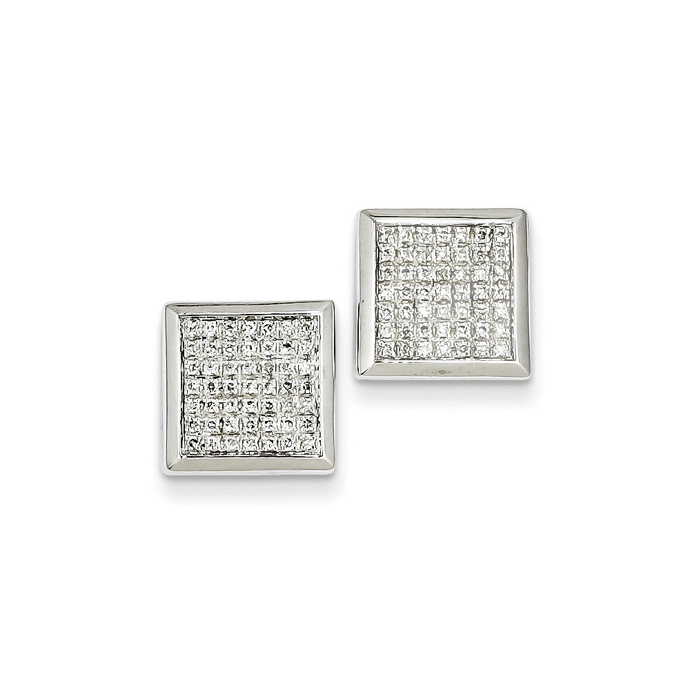 14k White Gold Dia Earrings