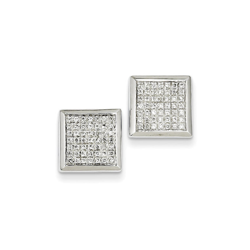 14k White Gold Dia Earrings
