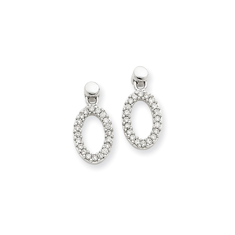 14k WG Dia Earrings