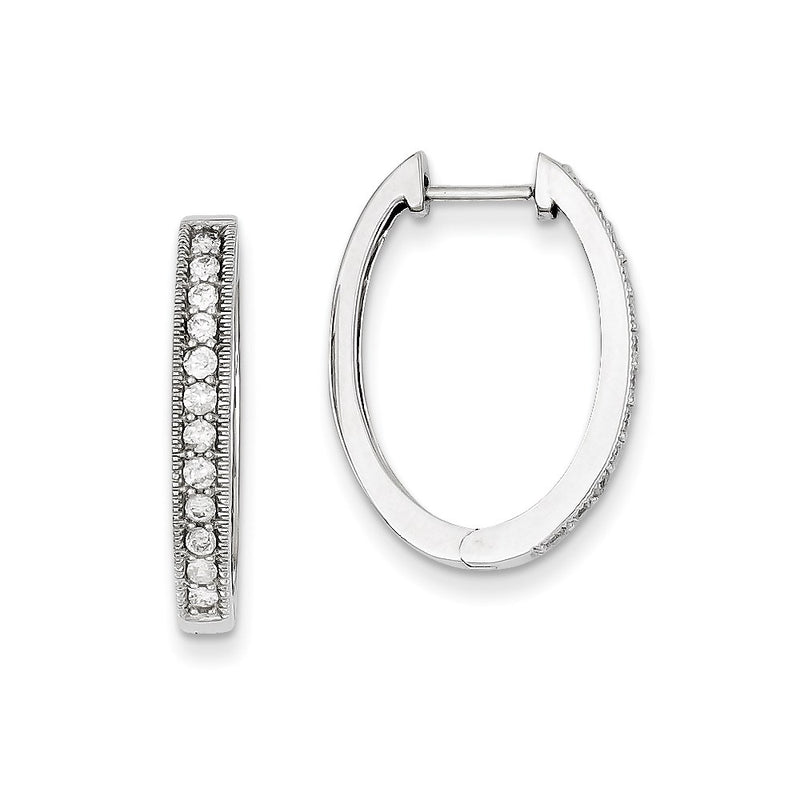14k WG Dia Earrings