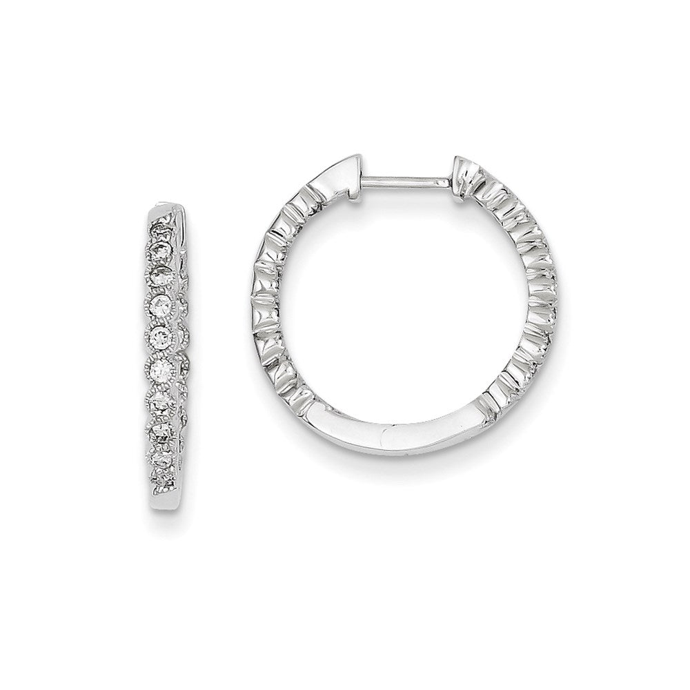 14k WG Dia Earrings