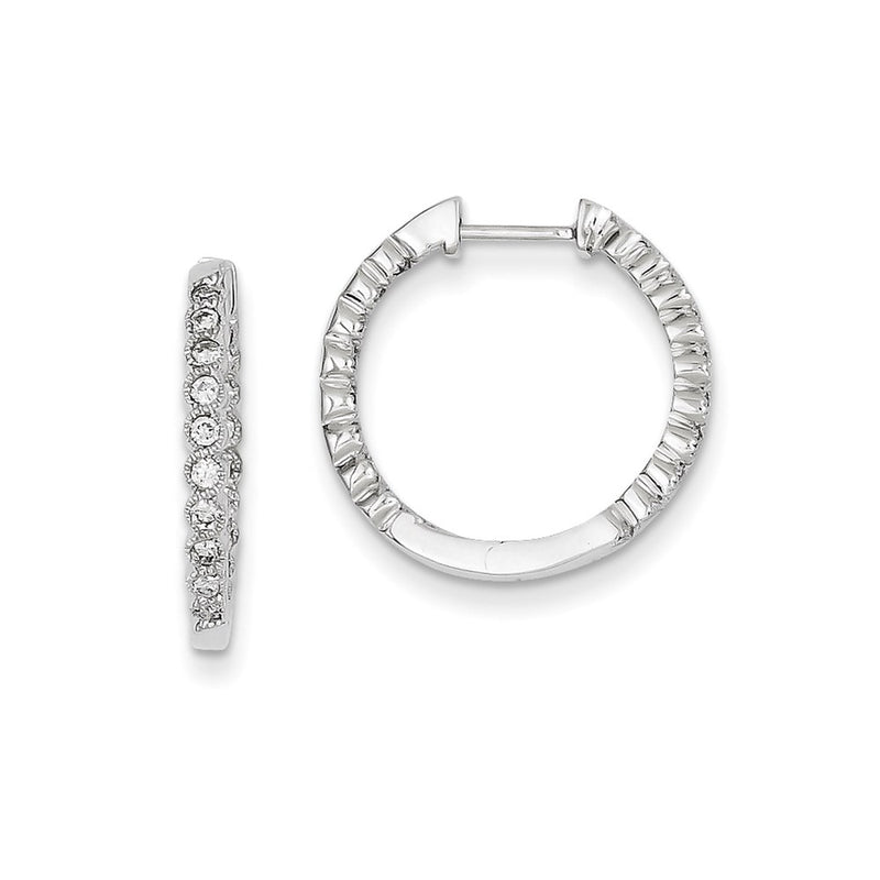 14k WG Dia Earrings