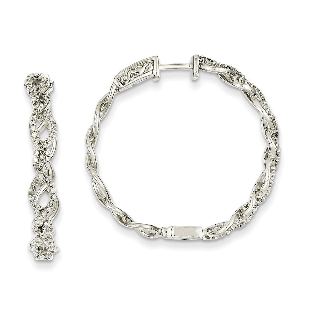 14k WG Dia Earrings