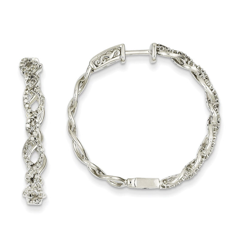 14k WG Dia Earrings