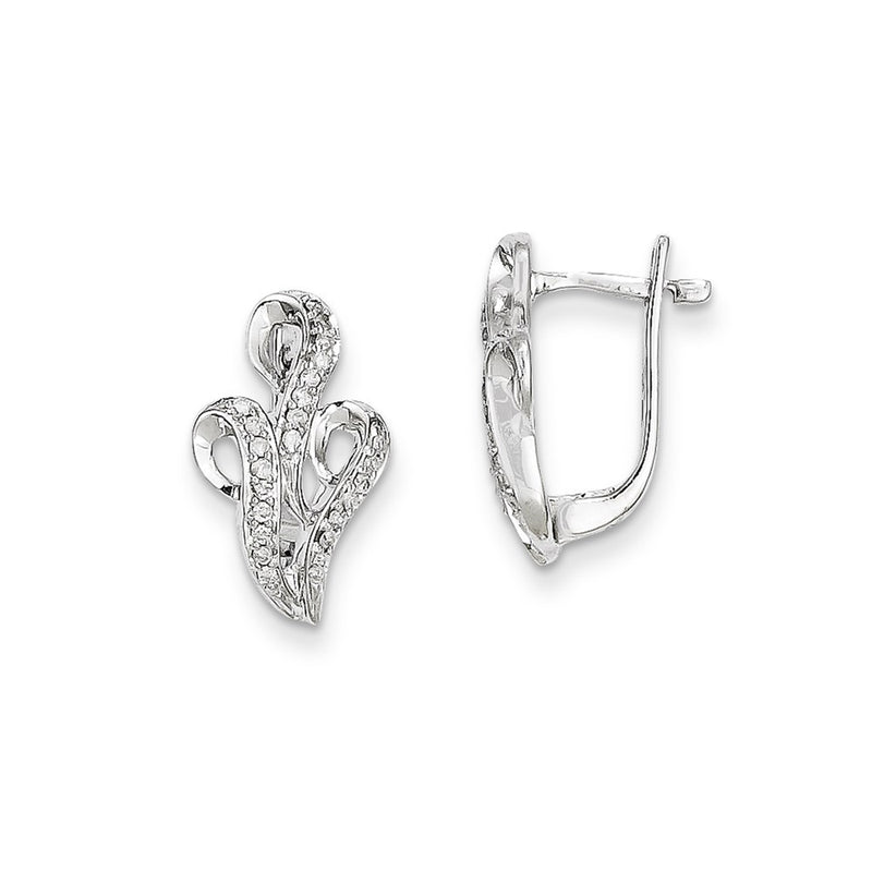 14k WG Dia Earrings