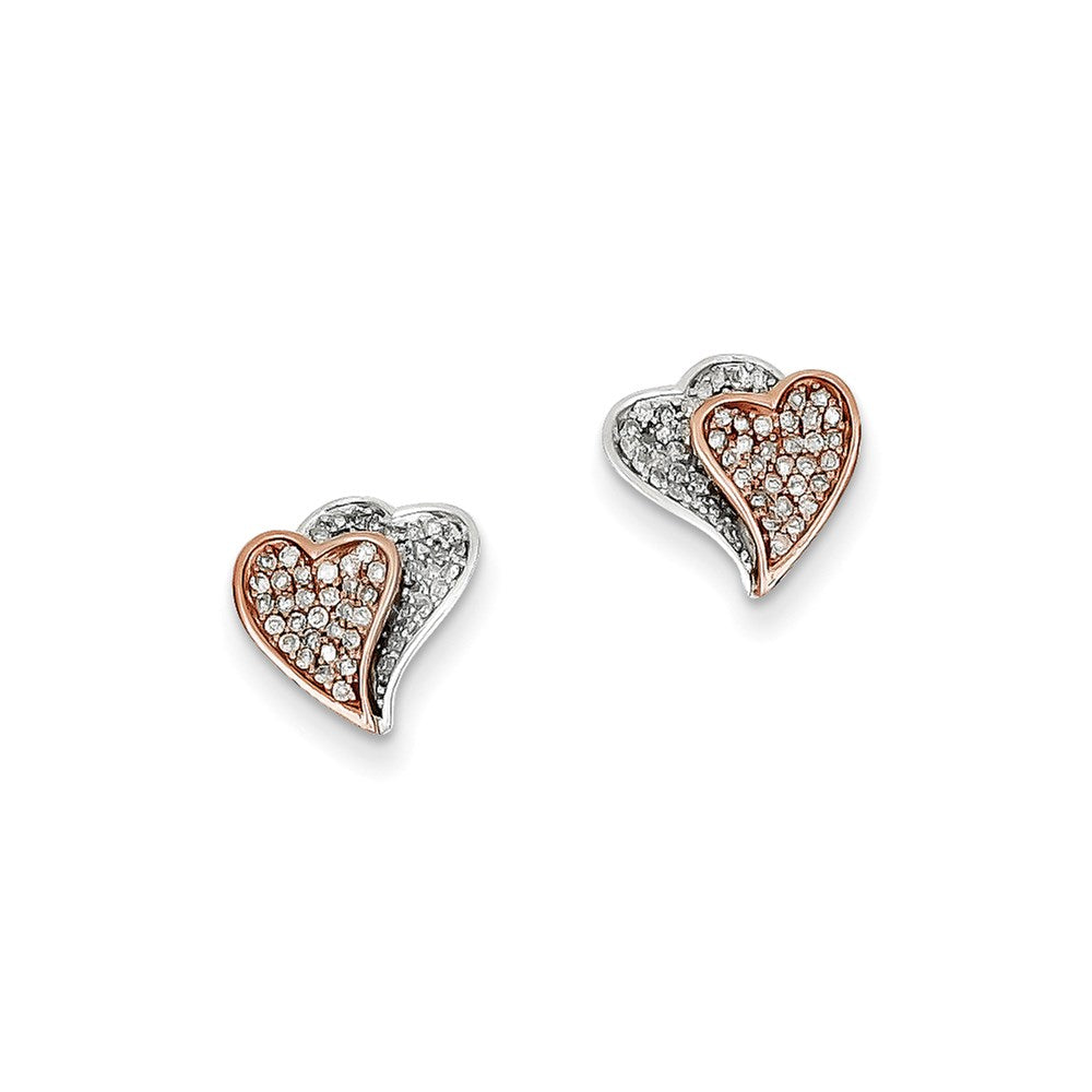 14k Yellow Gold TT Dia Earrings