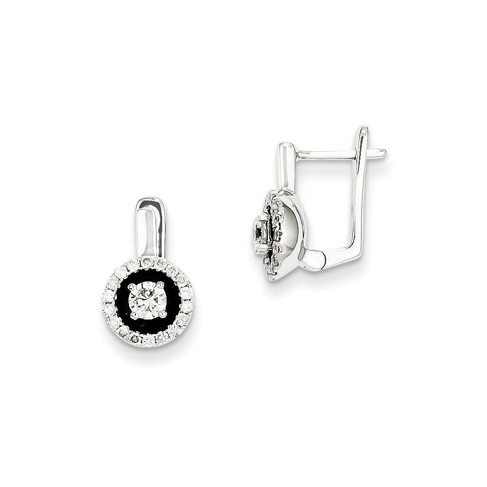 14k WG Dia Earrings