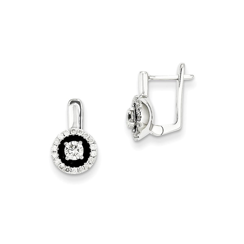 14k WG Dia Earrings