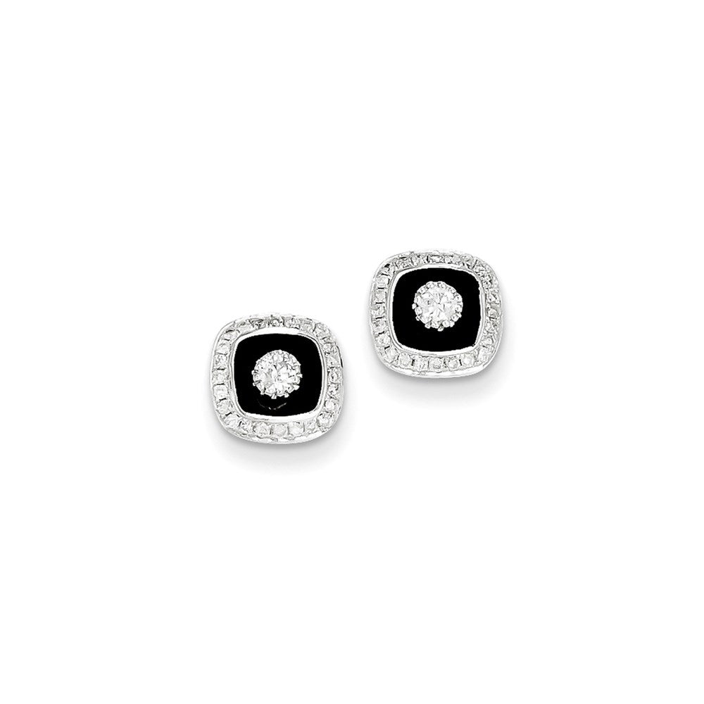 14k WG Dia Earrings