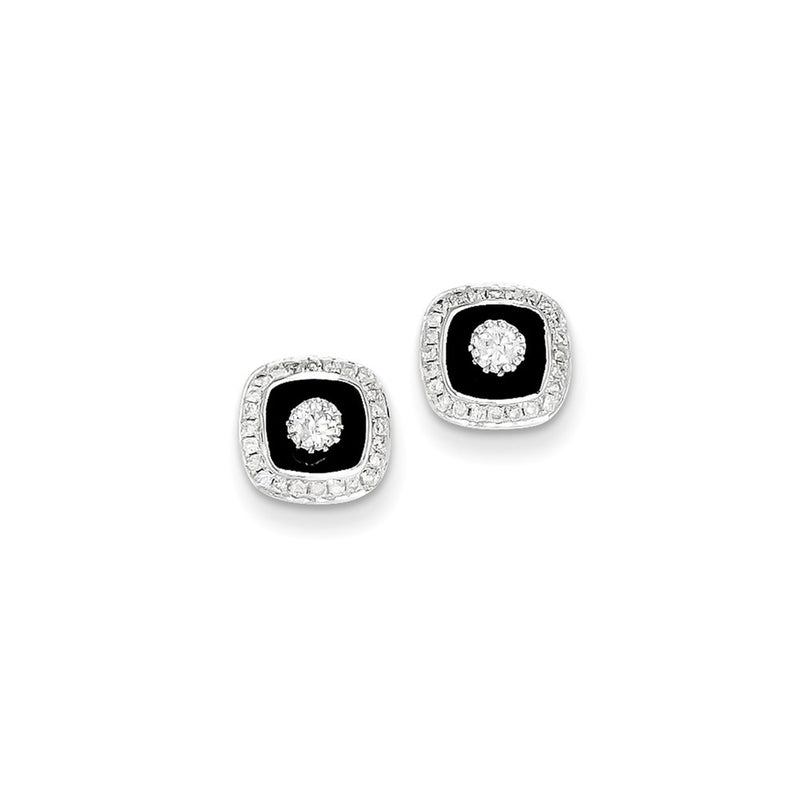 14k WG Dia Earrings