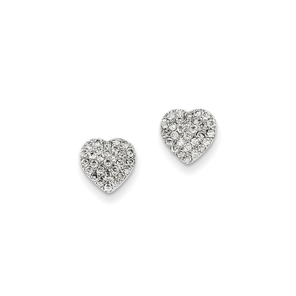 14k White Gold Dia Earrings