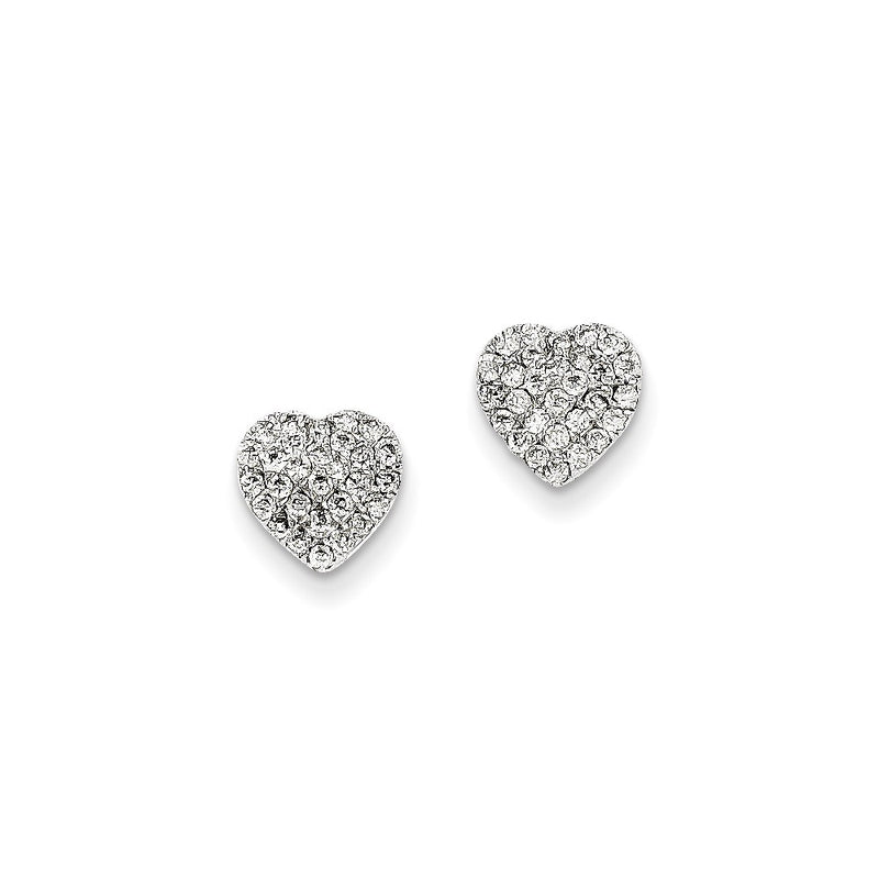 14k White Gold Dia Earrings