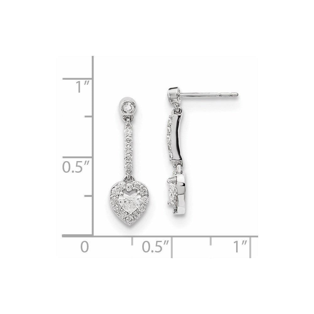 14k White Gold Real Diamond Earrings