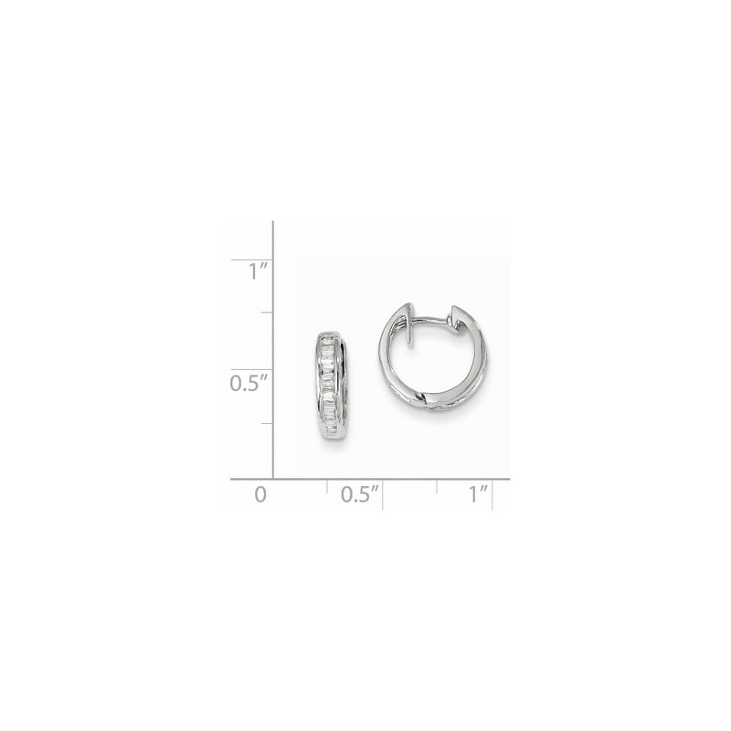 14k White Gold AA Real Diamond Earrings
