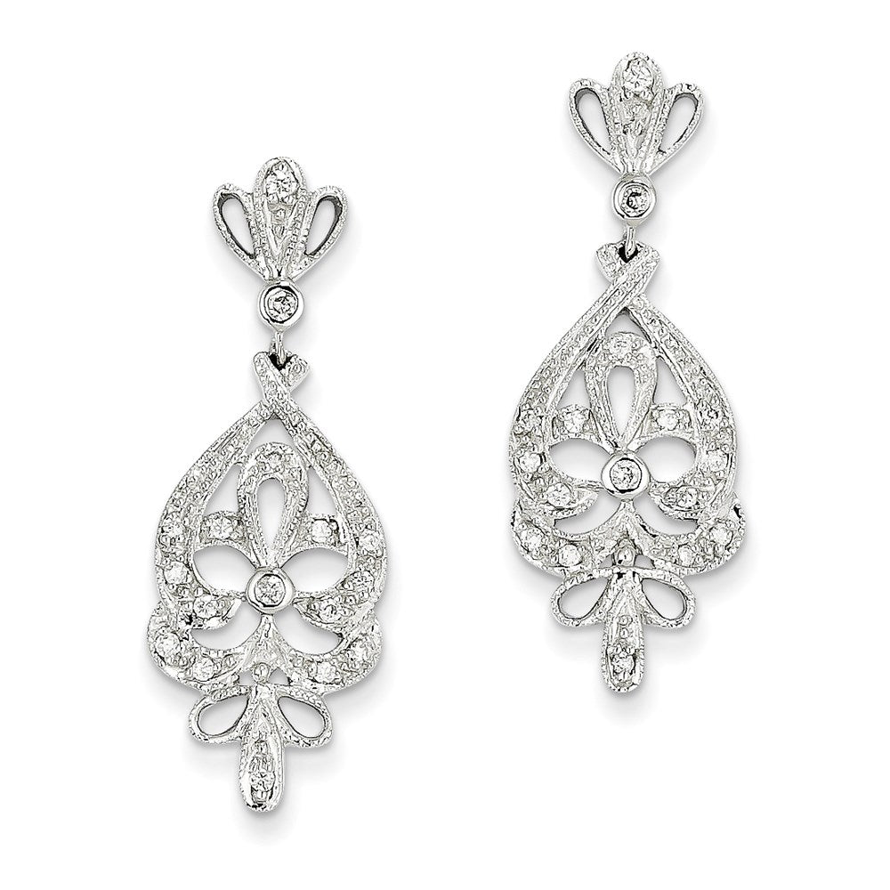 14k WG Dia Earrings
