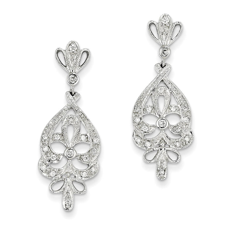 14k WG Dia Earrings