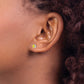 14k White Gold Yellow Sapphire Earrings