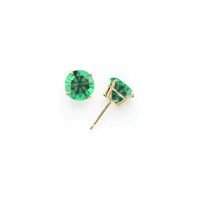 14k Yellow Gold 8mm Mount St. Helens Earrings