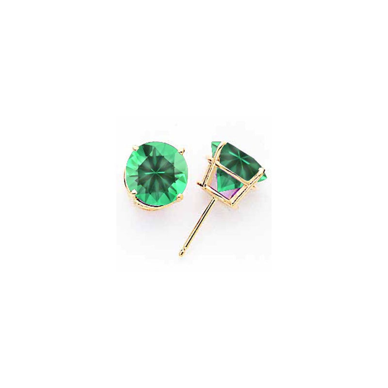 14k Yellow Gold 9mm Mount St. Helens Earrings