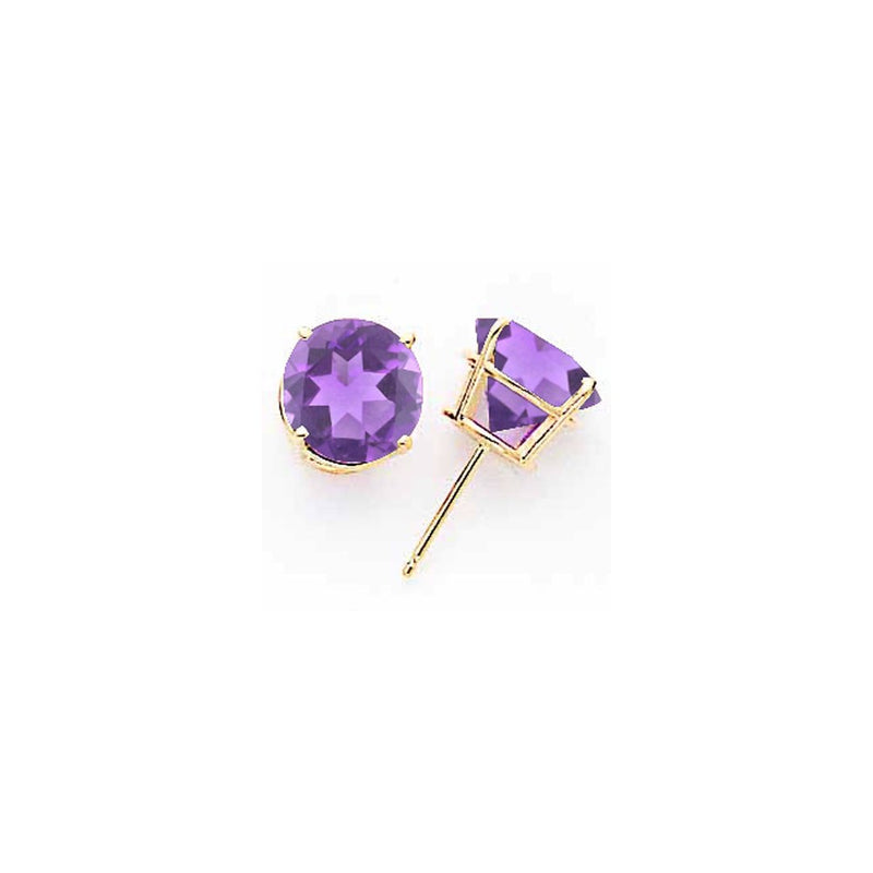 14k White Gold 9mm Tsavorite Earrings