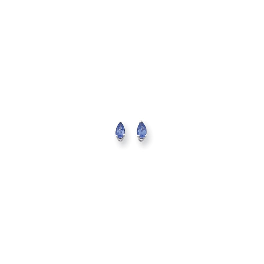 14k Yellow Gold Tsavorite pear stud Earrings XE78WTV