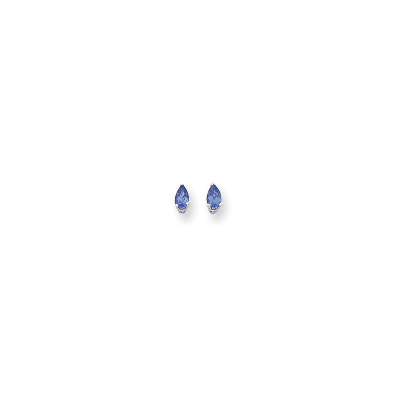 14k Yellow Gold Tsavorite pear stud Earrings XE78WTV