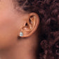 14k White Gold 7x5mm Pear Cubic Zirconia Earrings
