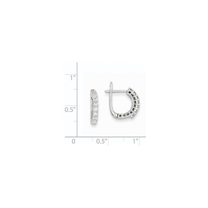 14k White Gold AA Quality Completed Fancy Real Diamond Earrings