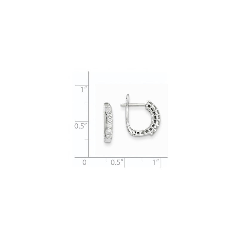 14k White Gold AA Quality Completed Fancy Real Diamond Earrings