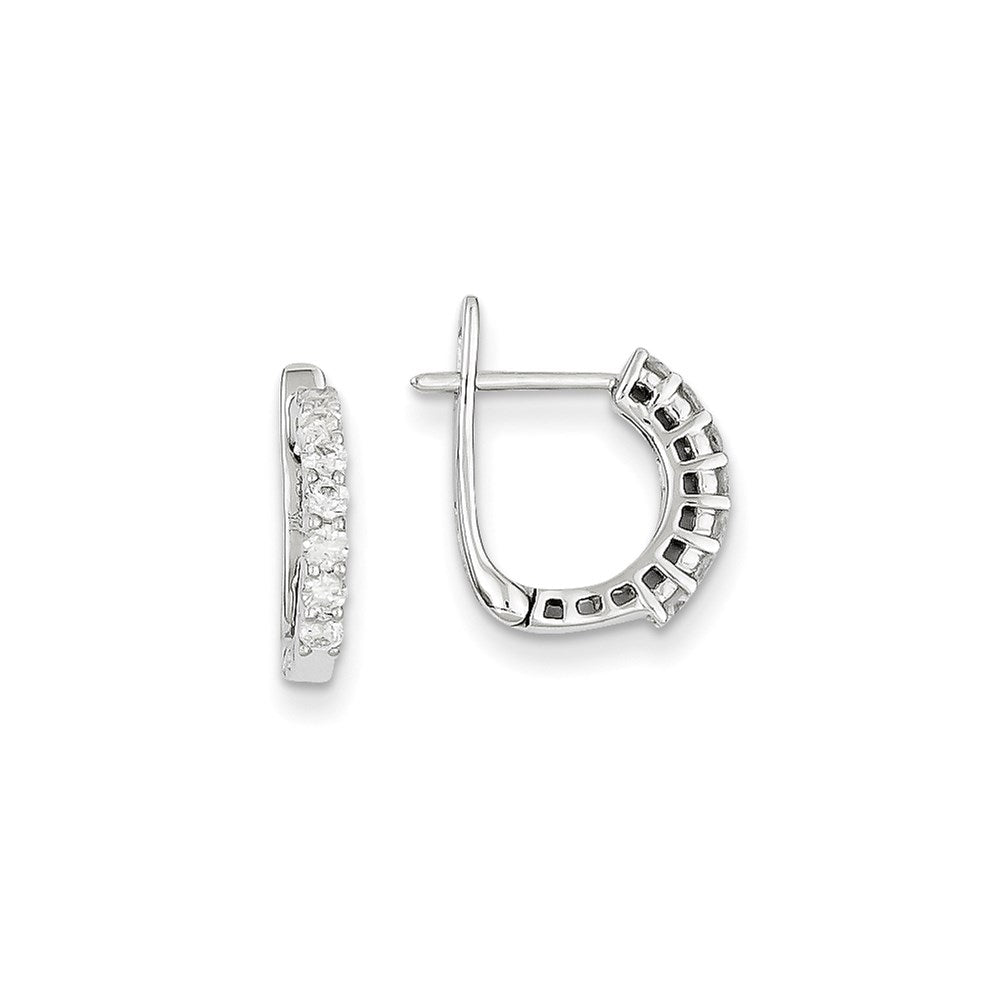 14k White Gold AA Quality Completed Fancy Real Diamond Earrings