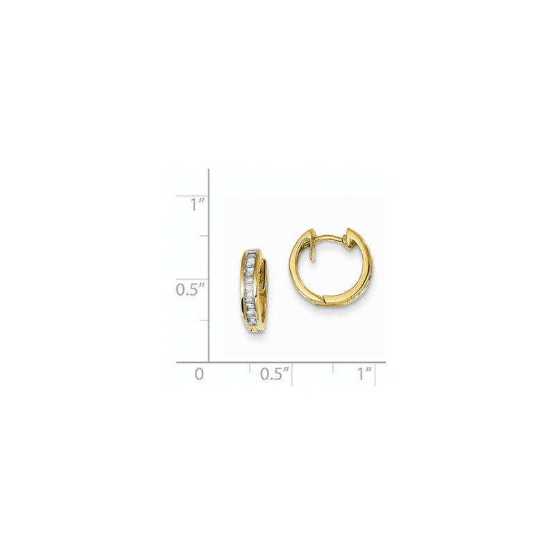 14k Yellow Gold Real Diamond Earrings