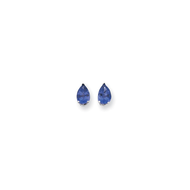 14k Yellow Gold Tsavorite pear stud Earrings XE82WTV