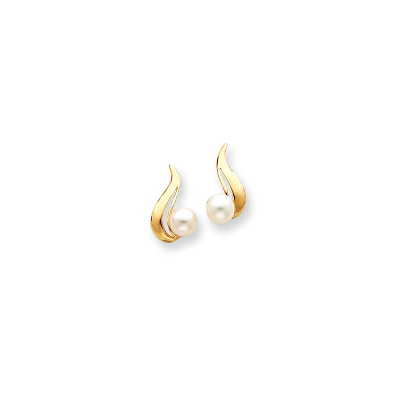 14k Yellow Gold fancy Earrings mtg