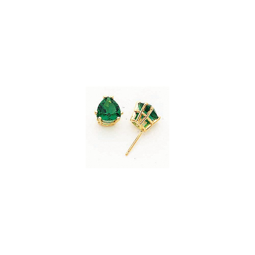 14k Yellow Gold 8mm Mount St. Helens earring
