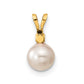 14K 6 7mm Saltwater Akoya Cultured Pearl and Dia. Earrings and Pendant Set