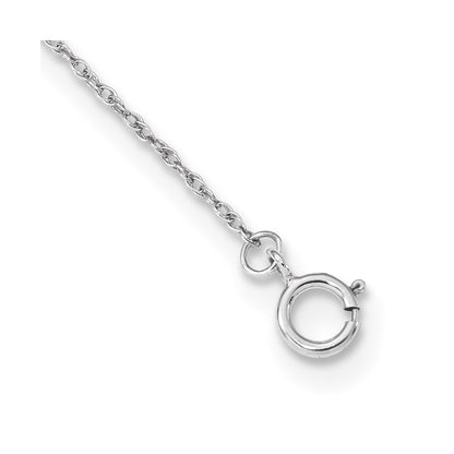 14k White Gold Diamond & Amethyst Necklace