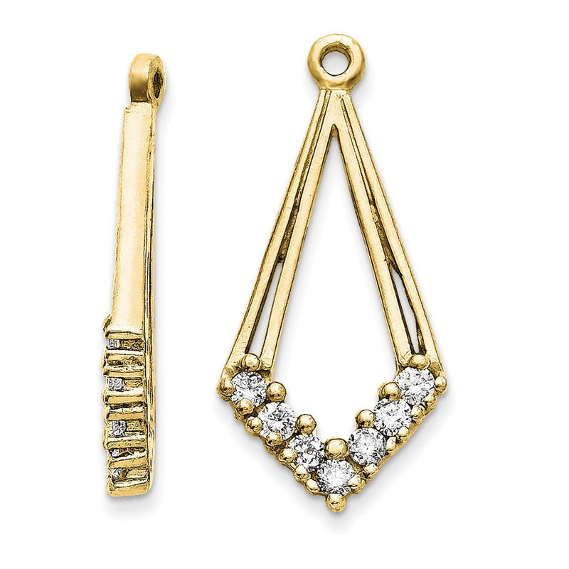 14k AAA Diamond earring jacket